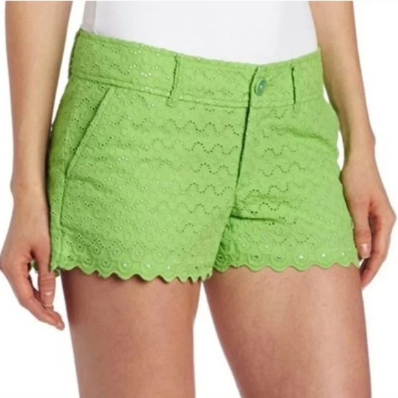 Lilly Pulitzer Green Walsh shorts Size 0 - Picture 8 of 8